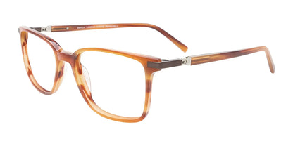 EasyClip EC611 Eyeglasses with Clip-on Sunglasses Havanna Amber