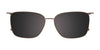 EasyClip EC611 Eyeglasses with Clip-on Sunglasses | Size 53 / Havanna Amber