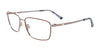 EasyClip EC612 Eyeglasses with Clip-on Sunglasses | Size 54 / Brown & Steel