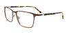 EasyClip EC613 Eyeglasses with Clip-on Sunglasses | Size 54 / Dark Brn & Lt Brn/Tort Brown
