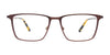 EasyClip EC613 Eyeglasses with Clip-on Sunglasses | Size 54 / Dark Brn & Lt Brn/Tort Brown