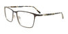 EasyClip EC613 Eyeglasses with Clip-on Sunglasses | Size 54 / Dk Grn & Steel/Tort Blk