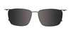 EasyClip EC613 Eyeglasses with Clip-on Sunglasses | Size 54 / Dark Brn & Lt Brn/Tort Brown