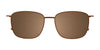 EasyClip EC614 Eyeglasses with Clip-on Sunglasses | Size 54 / Sat Black