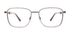 EasyClip EC614 Eyeglasses with Clip-on Sunglasses | Size 54 / Sat Black
