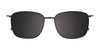 EasyClip EC614 Eyeglasses with Clip-on Sunglasses | Size 54 / Sat Black