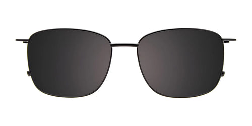 EasyClip EC614 Eyeglasses with Clip-on Sunglasses / Size 54 / Sat Black