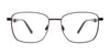 EasyClip EC614 Eyeglasses with Clip-on Sunglasses | Size 54 / Sat Black