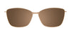 EasyClip EC615 Eyeglasses with Clip-on Sunglasses | Size 55 / Lt Brown & Lt Blue