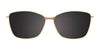 EasyClip EC615 Eyeglasses with Clip-on Sunglasses | Size 55 / Lt Brown & Lt Blue