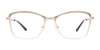 EasyClip EC615 Eyeglasses with Clip-on Sunglasses | Size 55 / Lt Brown & Lt Blue