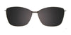 EasyClip EC615 Eyeglasses with Clip-on Sunglasses | Size 55 / Clip Only (Color №020)