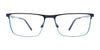 EasyClip EC616 Eyeglasses with Clip-on Sunglasses | Size 57 / Black & Gun