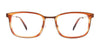 EasyClip EC617 Eyeglasses with Clip-on Sunglasses | Size 52 / Brown Havana