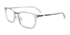 EasyClip EC617 Eyeglasses with Clip-on Sunglasses | Size 52 / Crystal