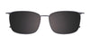 EasyClip EC617 Eyeglasses with Clip-on Sunglasses | Size 52 / Brown Havana
