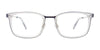 EasyClip EC617 Eyeglasses with Clip-on Sunglasses | Size 52 / Brown Havana