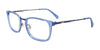 EasyClip EC617 Eyeglasses with Clip-on Sunglasses | Size 52 / Crystal Blue