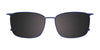 EasyClip EC617 Eyeglasses with Clip-on Sunglasses | Size 52 / Brown Havana