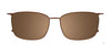 EasyClip EC617 Eyeglasses with Clip-on Sunglasses | Size 52 / Clip Only (Color №010)