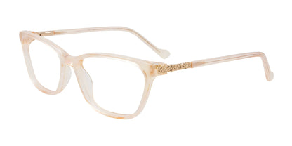 EasyClip EC618 Eyeglasses Beige Transp Prl Effect & Gold