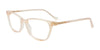 EasyClip EC618 Eyeglasses with Clip-on Sunglasses | Size 53 / Beige Transp Prl Effect & Gold