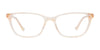 EasyClip EC618 Eyeglasses with Clip-on Sunglasses | Size 53 / Beige Transp Prl Effect & Gold