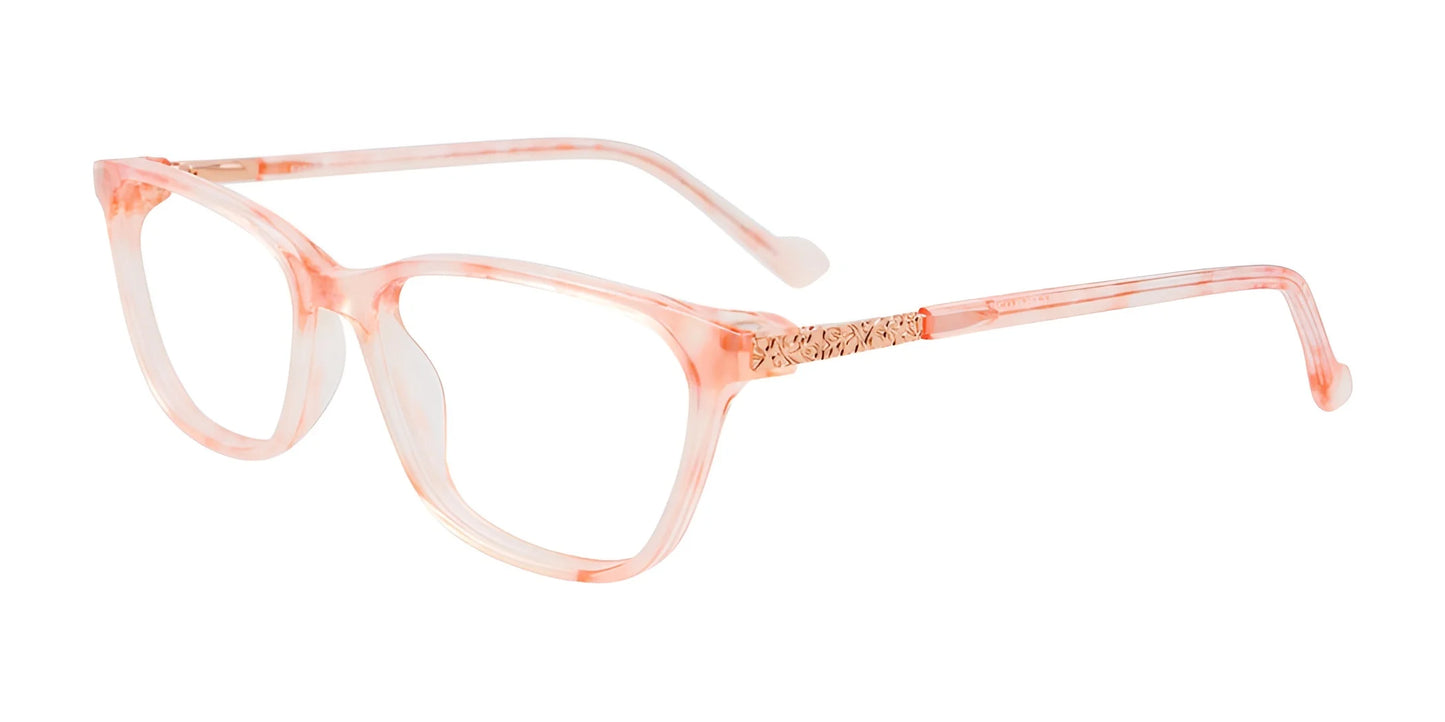 EasyClip EC618 Eyeglasses Pink Transp Prl Eff & Pink Gld