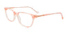 EasyClip EC618 Eyeglasses with Clip-on Sunglasses | Size 53 / Pink Transp Prl Eff & Pink Gld