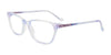 EasyClip EC618 Eyeglasses with Clip-on Sunglasses | Size 53 / Blue Transp Prl Eff & Lt Lilac