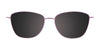 EasyClip EC619 Eyeglasses with Clip-on Sunglasses | Size 54 / Shiny Gold & Black