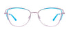 EasyClip EC619 Eyeglasses with Clip-on Sunglasses | Size 54 / Shiny Gold & Black