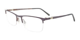 EasyClip EC620 Eyeglasses with Clip-on Sunglasses Grey & Steel