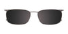 EasyClip EC620 Eyeglasses with Clip-on Sunglasses | Size 56 / Dark Blue & Blue