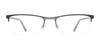 EasyClip EC620 Eyeglasses with Clip-on Sunglasses | Size 56 / Dark Blue & Blue