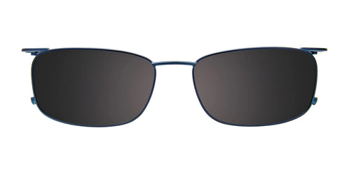 EasyClip EC620 Eyeglasses with Clip-on Sunglasses / Size 56 / Dark Blue & Blue