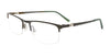 EasyClip EC620 Eyeglasses with Clip-on Sunglasses | Size 56 / Green & Khaki