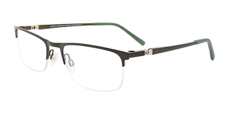 EasyClip EC620 Eyeglasses with Clip-on Sunglasses Green & Khaki