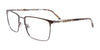 EasyClip EC621 Eyeglasses with Clip-on Sunglasses | Size 55 / Dark Steel & Steel