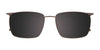 EasyClip EC621 Eyeglasses with Clip-on Sunglasses | Size 55 / Blue & Steel
