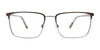 EasyClip EC621 Eyeglasses with Clip-on Sunglasses | Size 55 / Blue & Steel