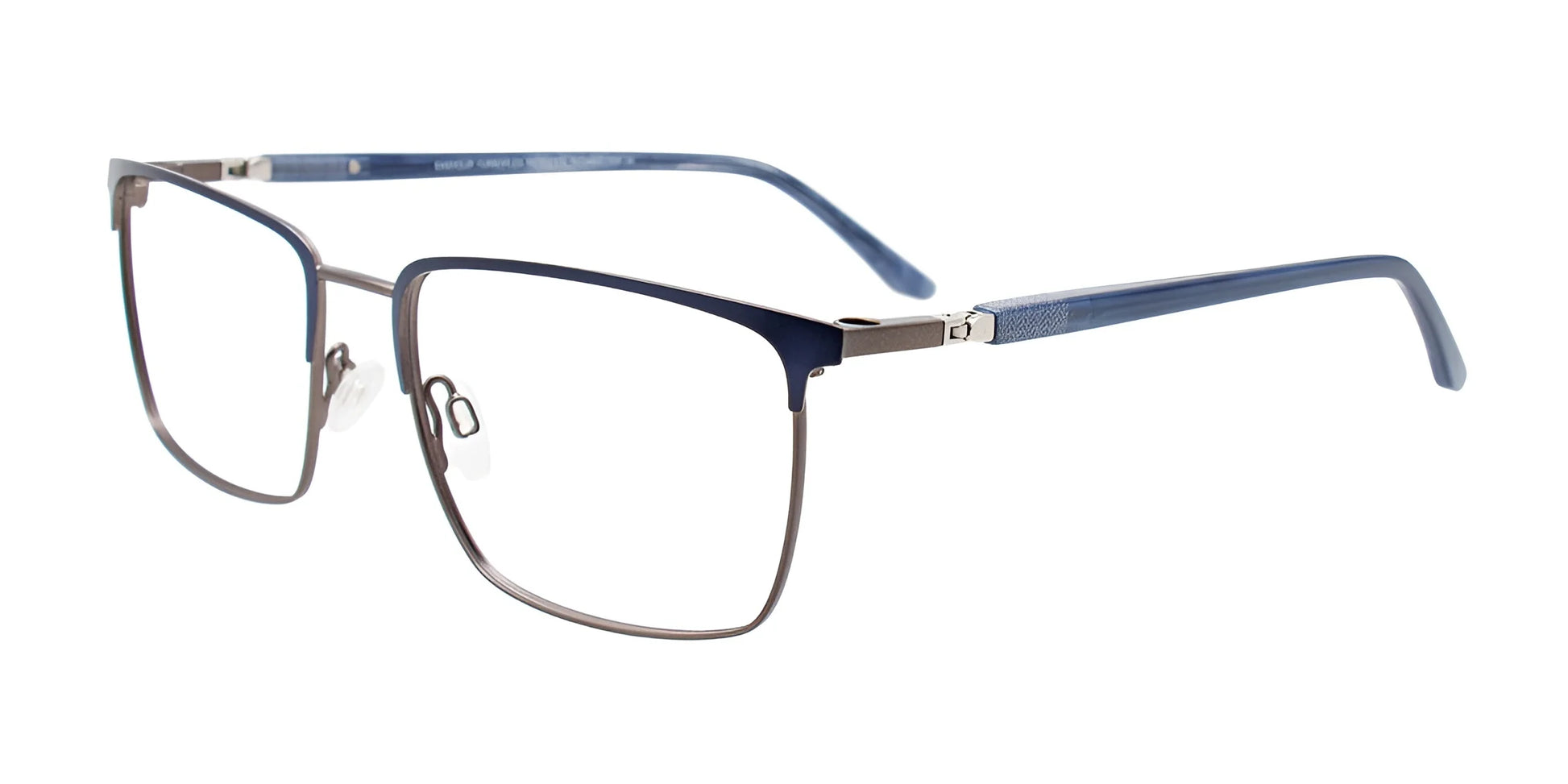 EasyClip EC621 Eyeglasses Blue & Steel