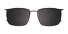 EasyClip EC621 Eyeglasses with Clip-on Sunglasses | Size 55 / Blue & Steel