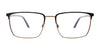 EasyClip EC621 Eyeglasses with Clip-on Sunglasses | Size 55 / Blue & Steel