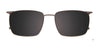 EasyClip EC621 Eyeglasses with Clip-on Sunglasses | Size 55 / Clip Only (Color №020)