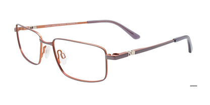 EasyClip EC622 Eyeglasses with Clip-on Sunglasses Grey & Copper