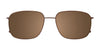 EasyClip EC623 Eyeglasses with Clip-on Sunglasses | Size 58 / Dark Steel & Black