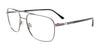 EasyClip EC623 Eyeglasses with Clip-on Sunglasses | Size 58 / Satin Steel
