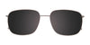 EasyClip EC623 Eyeglasses with Clip-on Sunglasses | Size 58 / Dark Steel & Black