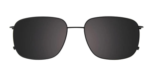 EasyClip EC623 Eyeglasses with Clip-on Sunglasses / Size 58 / Dark Steel & Black